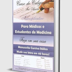 Manual de caligrafia para médicos e estudantes de medicina, material físico